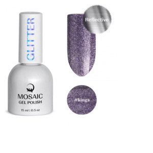 Mosaic gel polish GLITTER #kings 15ml