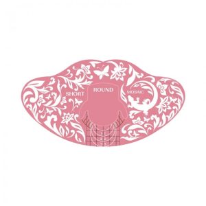 Mosaic lühikesed ümmargused küünevormid100 pcs